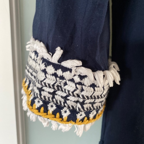 Tory Burch navy embroidered tunic - Picture 5 of 6